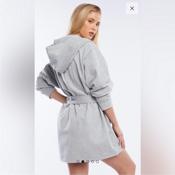 SAVAGE x FENTY gray sweatshirt cardigan Robe - Picture 6 of 8